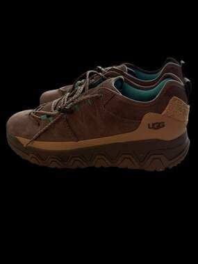 New! UGG Cap Trail Low Suede Sneakers Brown Teal men’s  12